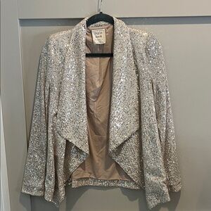 Style Rack Glittering Silver Women's Blazer